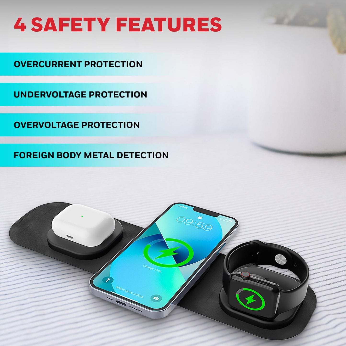 3 in 1 Wireless Foldable Charger