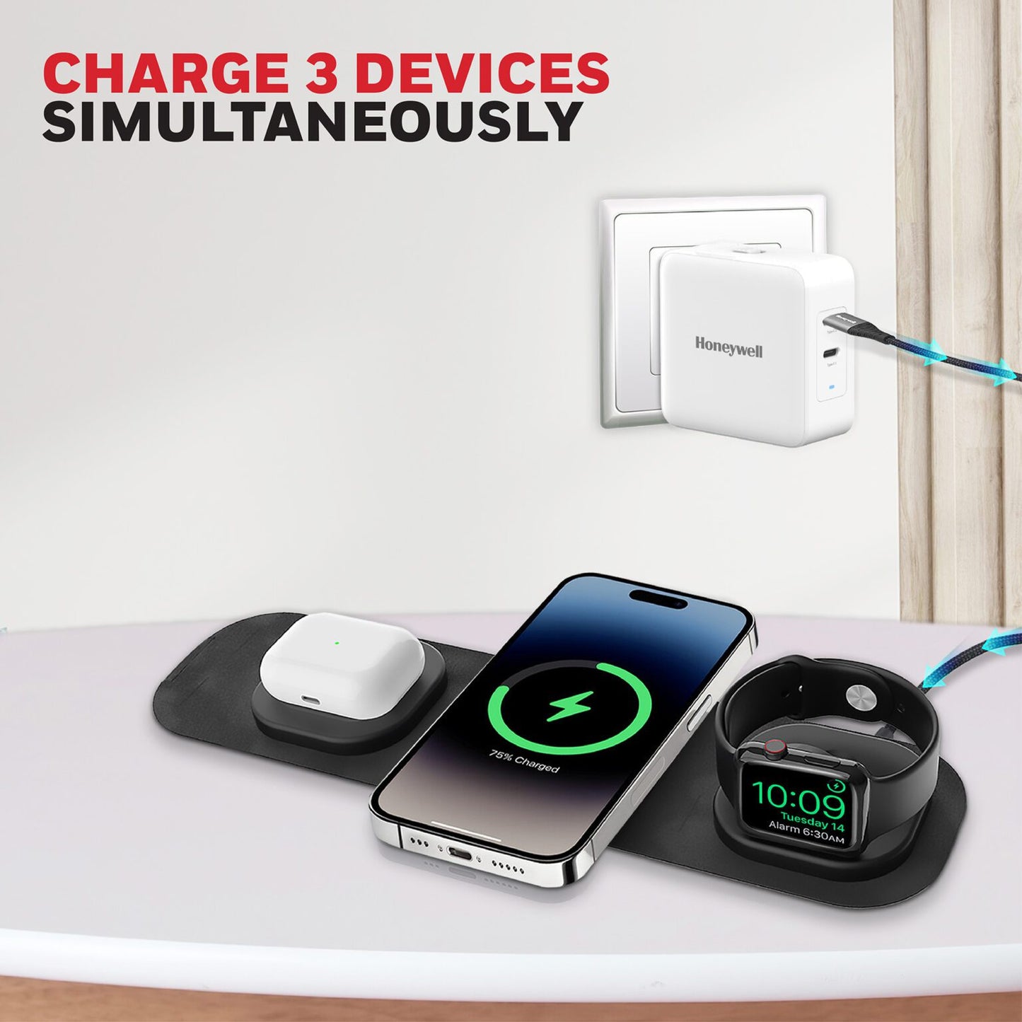 3 in 1 Wireless Foldable Charger