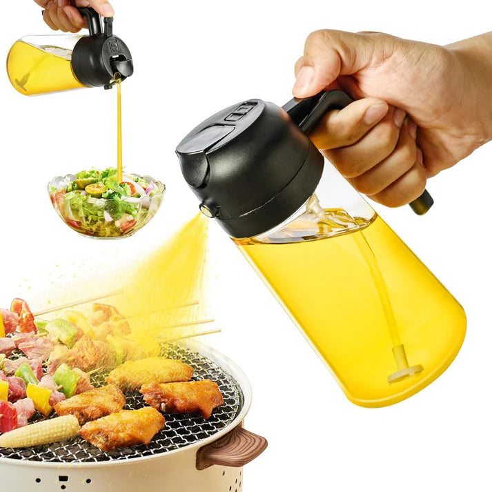 2 in 1 Oil Sprayer and Oil Dispenser Bottle