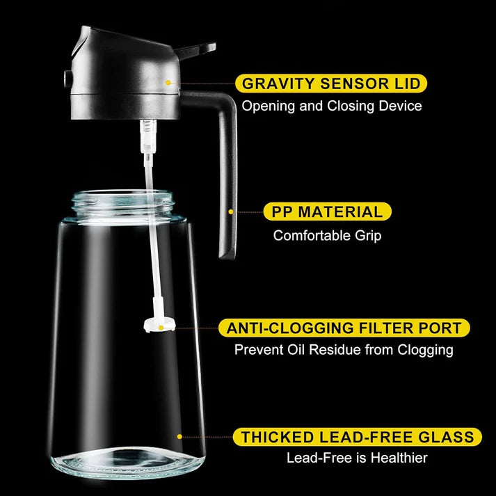 2 in 1 Oil Sprayer and Oil Dispenser Bottle