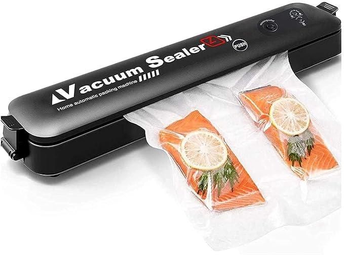 Vacuum Sealer Machine, Automatic Fresh Food-Sealer, Vacuum Packing Machine For Fruits, Meat Preservation With Dry & Moist Sealing Modes With LED (Multi Color)