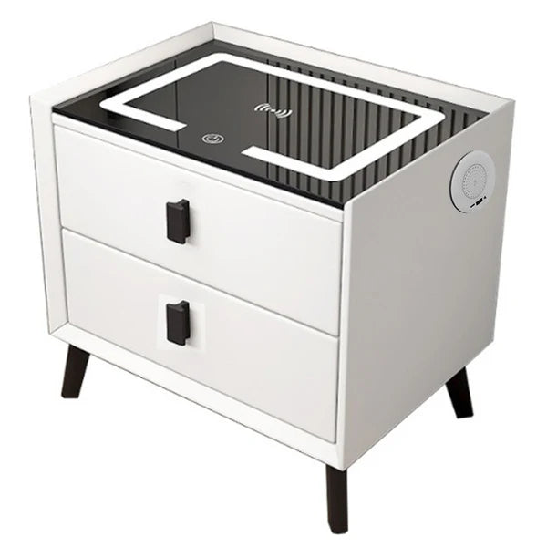 Smart Side Table with Wireless Charging Station ( Night Stand )