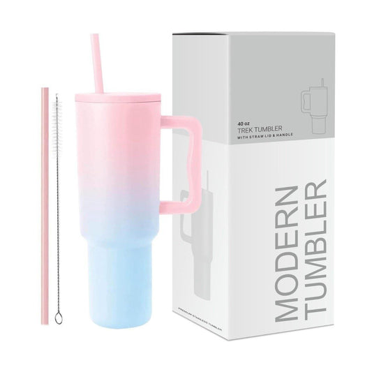 Tumbler with lid and Straw 1200ML Cup Stainless Steel Vacuum Insulated Flask for Water, Iced Tea or Coffee for Office Gym Travel (40 Oz 3 generation)