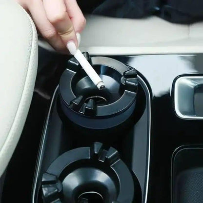 Portable Smokeless Ashtray with Lid – Smell-Proof Ashtray for Car, Indoor & Outdoor Use – Durable Ash Tray with Water Tank for Office, Desktop, and Courtyard